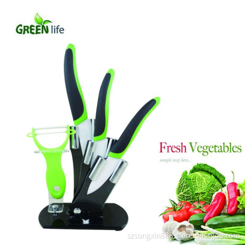 Ceramic Knife Set With Various Colors ABS+TPR Handle
